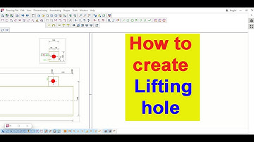 How to create lifting hole in tekla structure By Engr Maidul