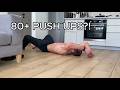 80+ Push Ups in One set 💪How I Did it (Full Workout)