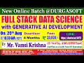 FULL STACK DATA SCIENCE Online Training @ DURGASOFT