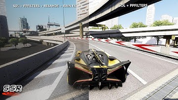 Assetto Corsa Comparison Sol 2.1 + PP PPfilter + Reshade + Rain FX