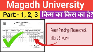 Ba Bsc Bcom Part1 Part2 Part3 Pending Result 2024 | pending result problem session 2019-22 2020-23