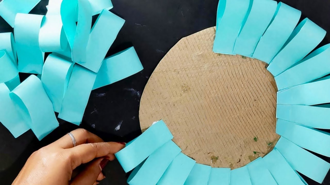 room decorating ideas/kagaj ke phool banana/class decoration/colour paper craft ep-800