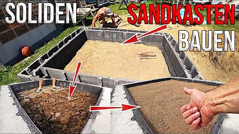 Was muss unter einen Sandkasten?