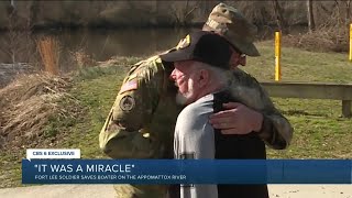 Soldier saves Virginia veteran stuck in the Appomattox River: 'It was a miracle'