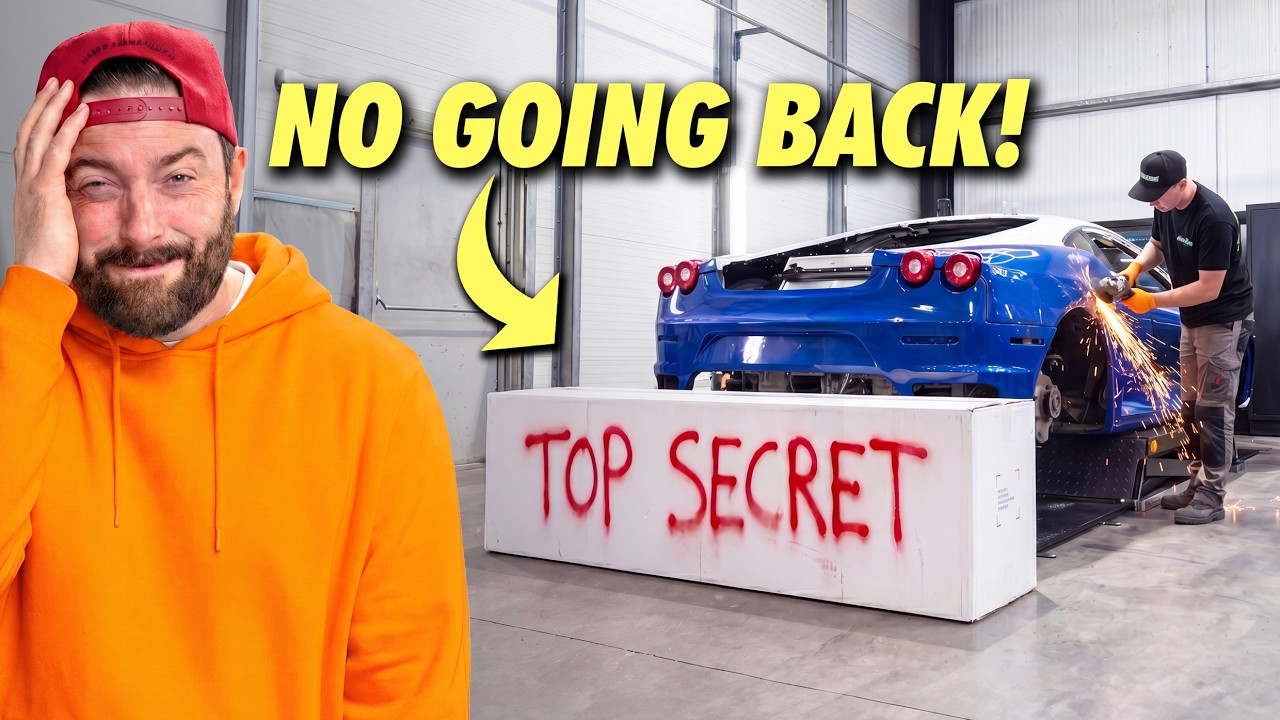 CUTTING UP our VW SWAPPED Ferrari to fit this $25K bodykit… 