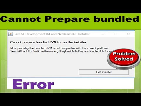 Cannot Prepare bundled JVM to run the installer.