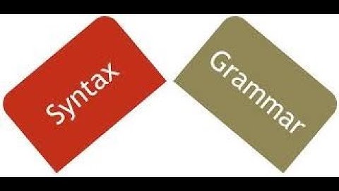 Syntax - Constructing Grammar - Syntactic Analysis #syntax #linguistics