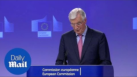 Barnier: Brussels will not be intimidated by a Brexit blame game