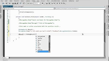 C# Tutorial 8: CSharp Message Box Dialogue Variations