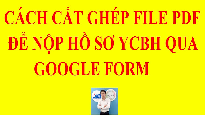 Hướng dẫn cắt ghép file pdf