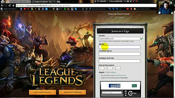 Porque o cadastro do LoL falha?