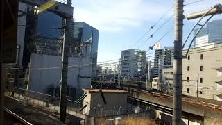 JR東日本E217系MT73 側面展望 東京→新川崎(横須賀線) クラY-41編成
