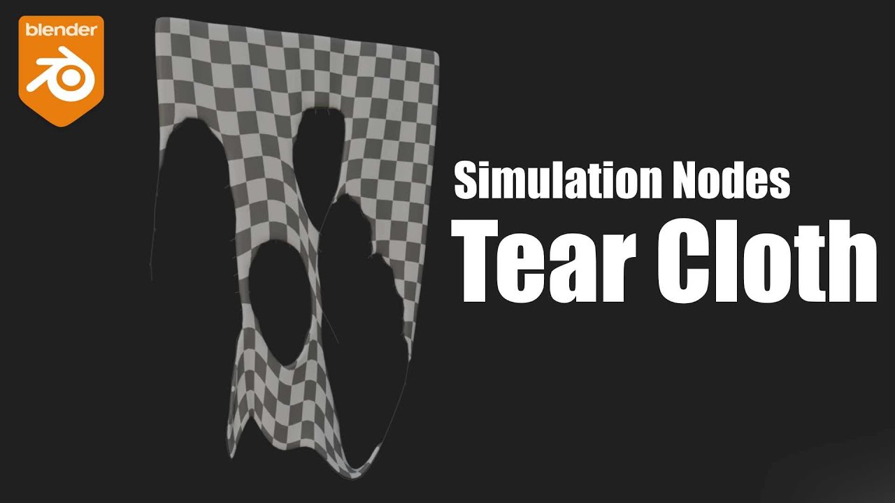 Tear Cloth in Blender with Simulation Nodes - YouTube