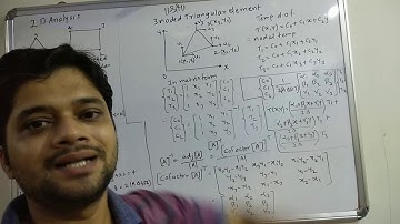2D Analysis - CST element, derivation of element stiffness