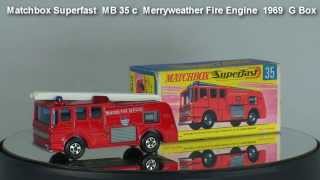 matchbox series no 35 merryweather fire engine