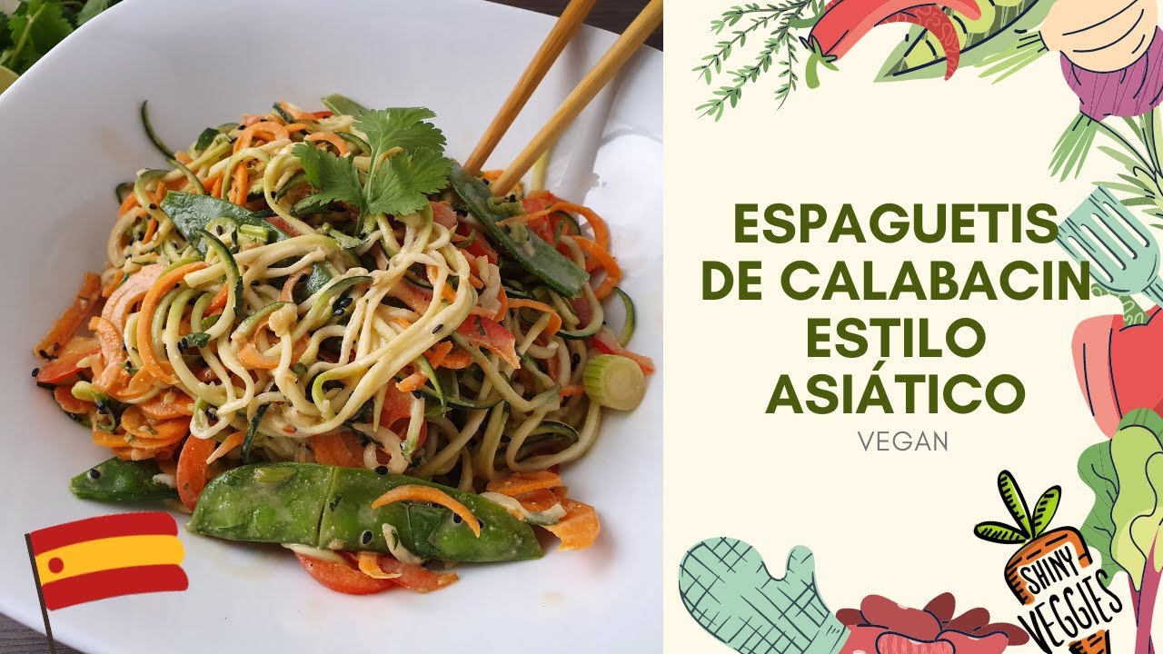 Noodles de calabacín con langostinos al estilo asiático - Blog de  Claudia&Julia