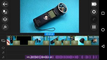 PowerDirector Android App 18 Add AUDIO ONLY from a Video Clip as separate track