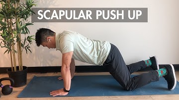 Scapular Push Up and Push Up with a Plus