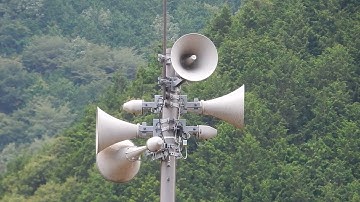 防災行政無線チャイム　岐阜県郡上市 17:30 「郡上市歌」