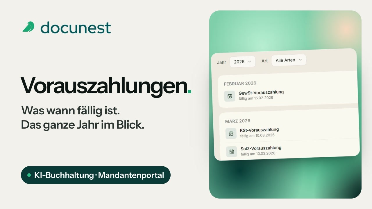 Vorauszahlungen, Vorschaubild des Videos
