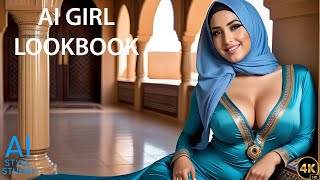 4K AI Art Lookbook Video of Arabian AI Girl ｜ Sensual Charms of an Arabian Girl