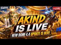 🔴AKIND IS LIVE | BGMI 4.4 Update is Here 🔥 RUSH GAMEPLAY | NOOB TO PRO ☠️