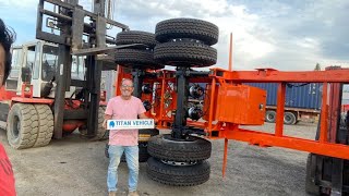 TITAN 20 ft Container Chassis Trailer for Sale In South America