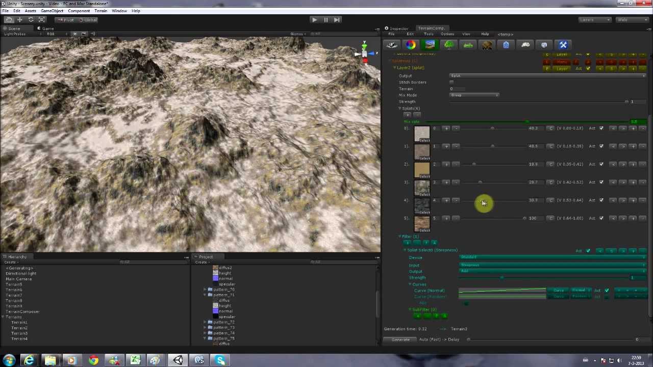TerrainComposer Procedural Feature Demonstration