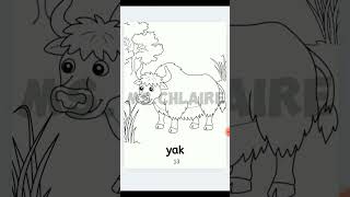 Farm Animals Coloring Book| My first digital product