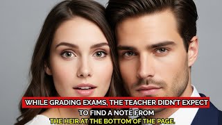 While grading exams, the teacher didn’t expect to find a note from the heir at the bottom of the pag