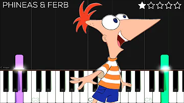 Phineas and Ferb Theme Song | EASY Piano Tutorial