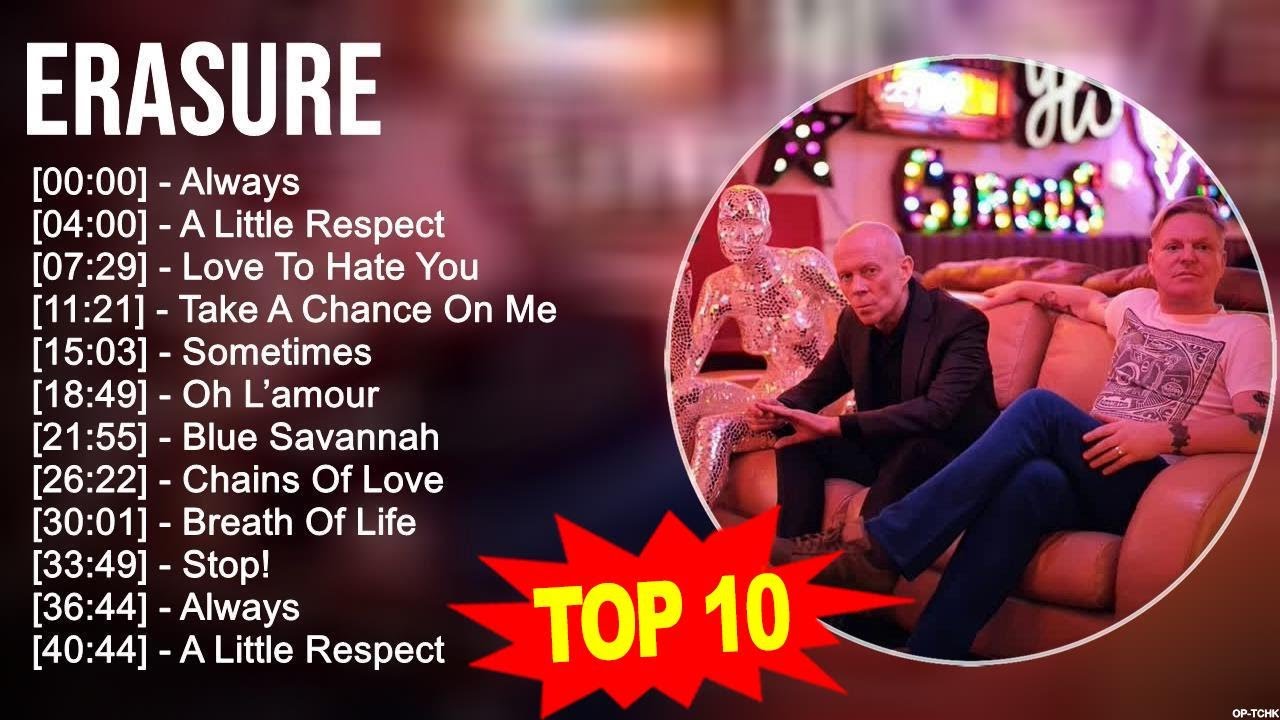 E r a s u r e Greatest Hits 🎵 Billboard Hot 100 🎵 Popular Music