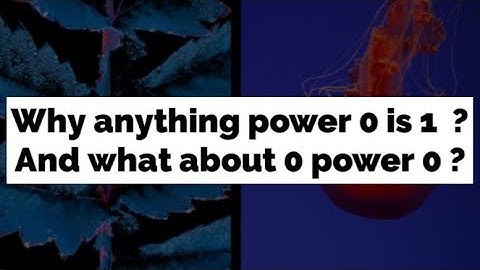 Why anything power 0 is 1 | what is 0 power 0 ? | math fun | tamil | math kit