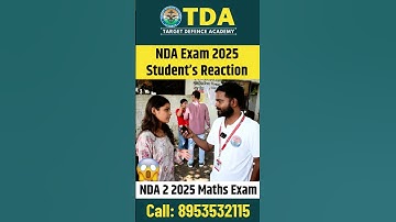 NDA 2 2025 Maths Paper Review | NDA Maths Paper Analysis | NDA Maths Exam Students