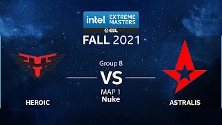 CS:GO - Heroic vs. Astralis [Nuke] Map 1 - IEM Fall 2021 - Group B - EU
