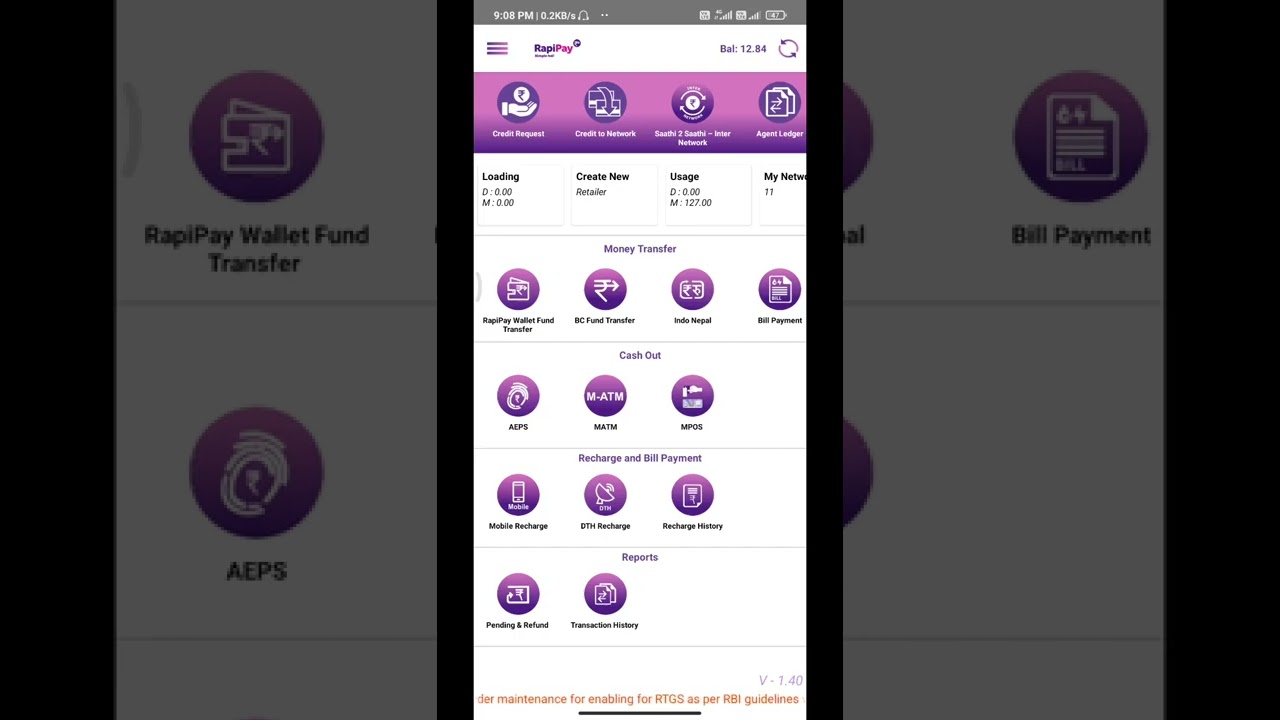 how to use Rapipay agent app in Telugu