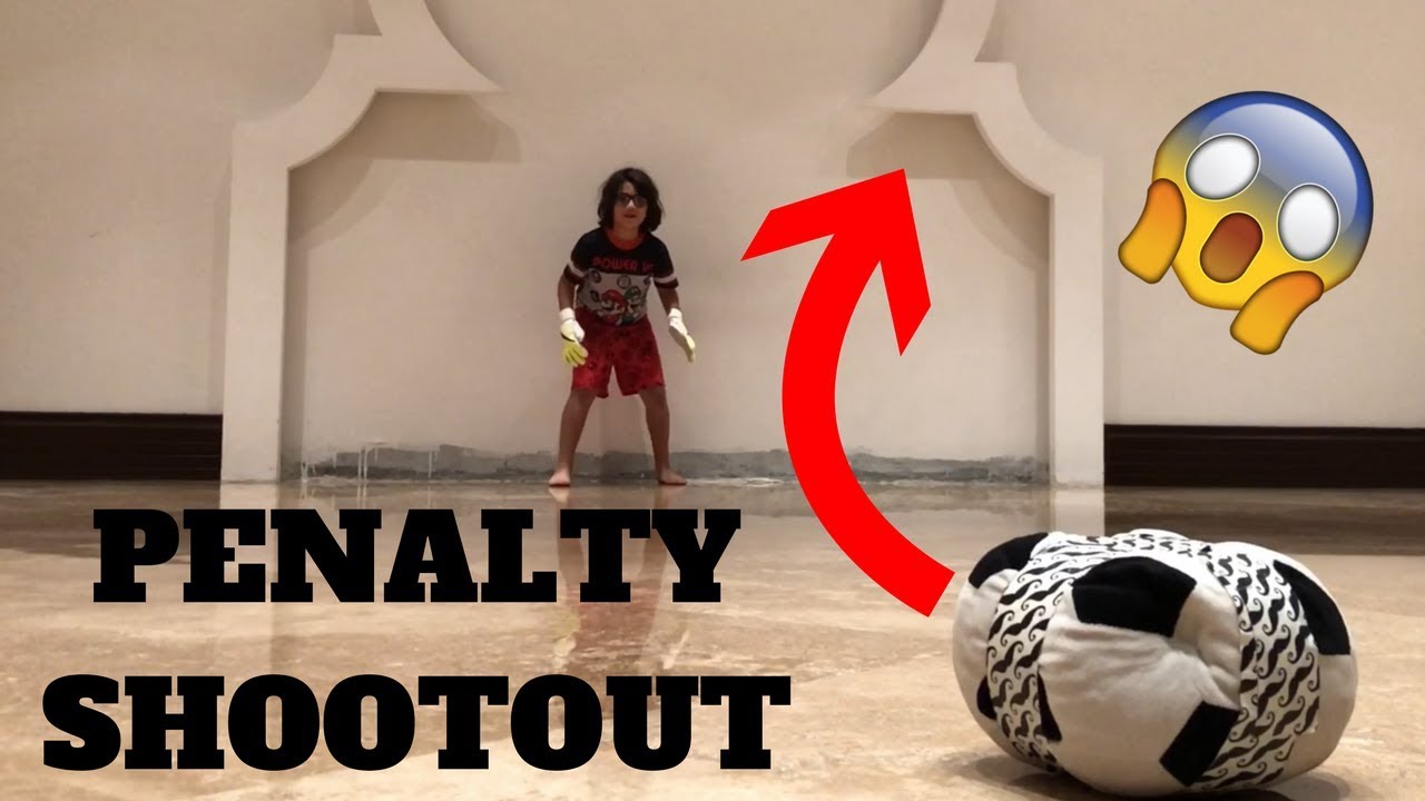 EXTREME SOCCER FOOTBALL INDOOR PENALTY SHOOTOUT CHALLENGE (BROTHER VS BROTHER)