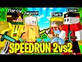 CACCIA ALL'UOMO 2vs2 - MARCY e ZEYXON vs MARK e LOCO - MINECRAFT ITA