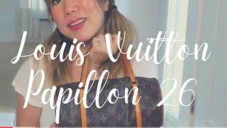 LOUIS VUITTON PAPILLON 26, REVIEW & WHAT FITS IN IT
