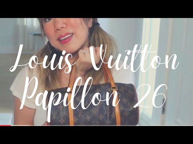 LOUIS VUITTON PAPILLON 26, REVIEW & WHAT FITS IN IT
