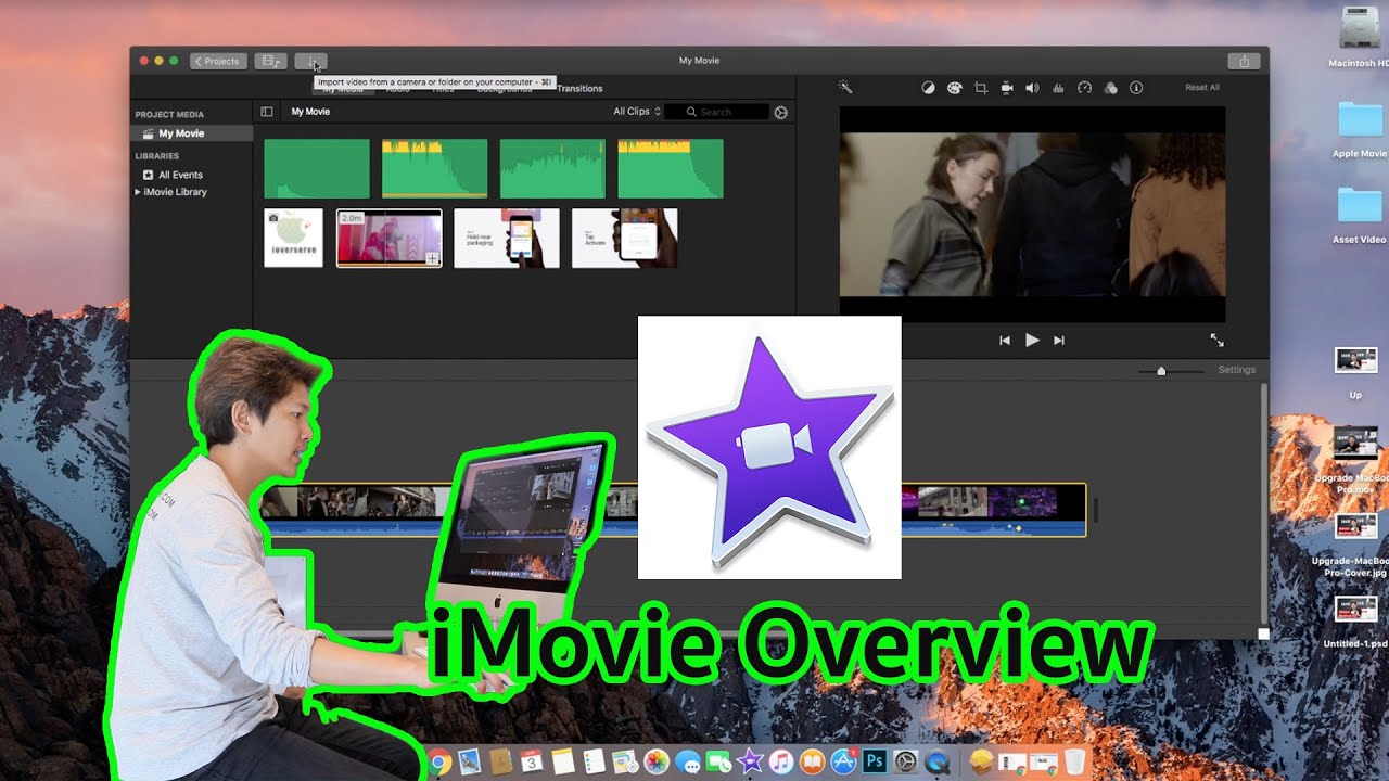 ตัดต่อวีดีโออย่างง่าย ด้วย iMovie by iOver Serve