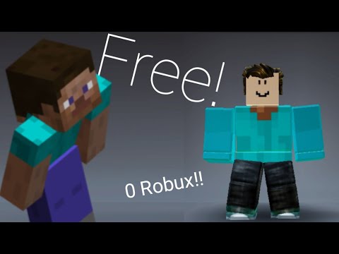 How To Look Like Minecraft Steve On Roblox For Free Youtube - minecraft steve in roblox
