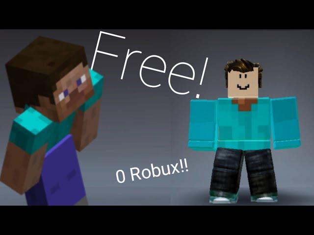 How To Look Like Minecraft Steve On Roblox For Free Youtube - roblox steve shirt