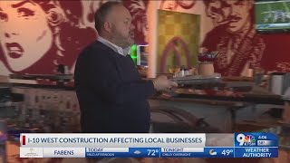 I-10 West Widening Project impacting traffic, business