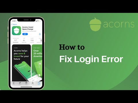 How to Fix Acorns App Login Error | Trouble Logging In?