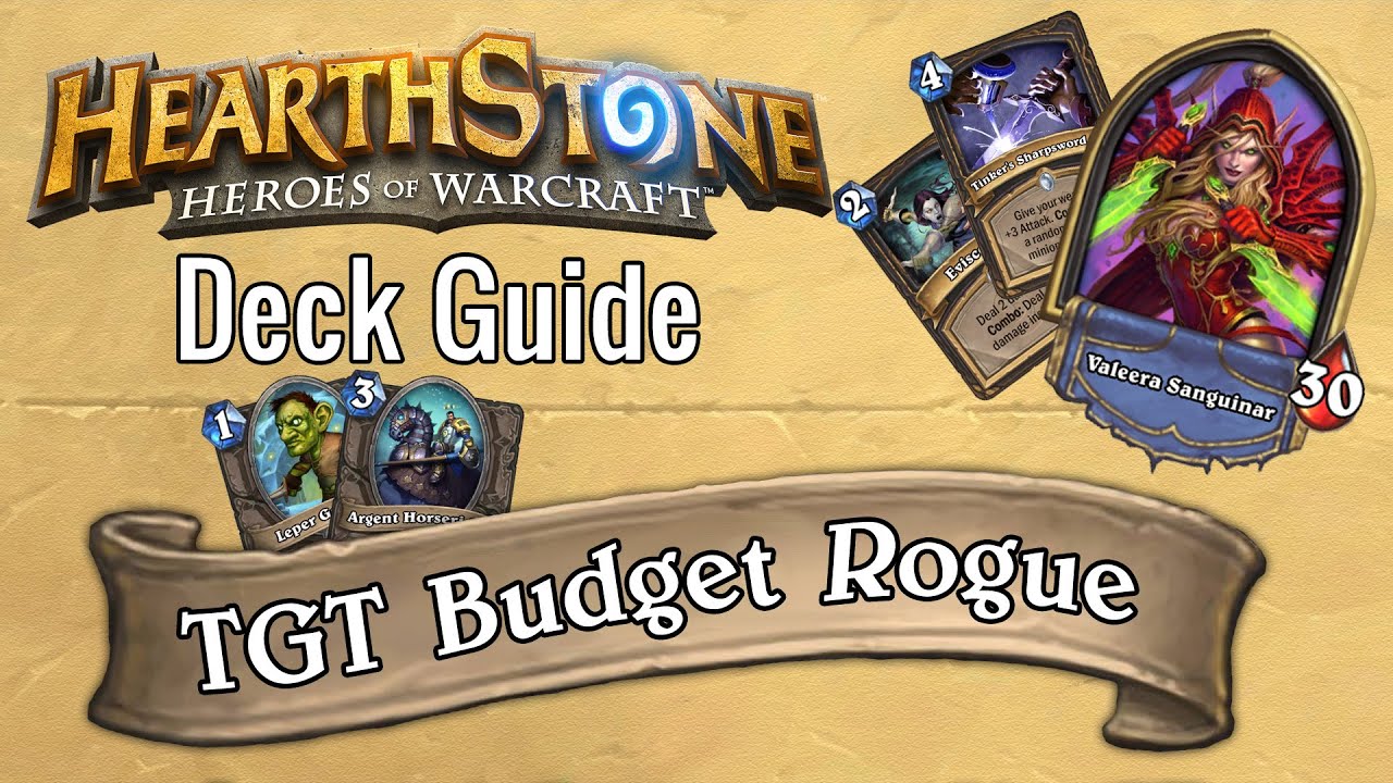 TGT Budget Aggro Rogue [Wild] Deck Guide Hearthstone YouTube