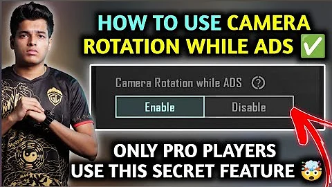 HOW TO USE CAMERA ROTATION WHILE ADS ✅ CAMERA ROTATION WHILE ADS BGMI/PUBG