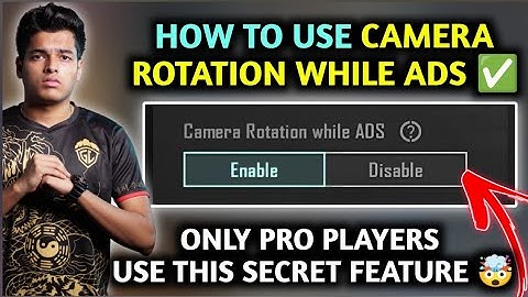 HOW TO USE CAMERA ROTATION WHILE ADS ✅ CAMERA ROTATION WHILE ADS BGMI/PUBG