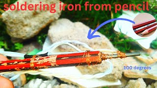 How to Make a Soldering Iron using a Pencil in 3 Minutes.