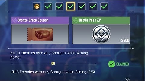 kill 10 enemies with any shotgun while aiming kill 5 enemies with any shotgun while sliding